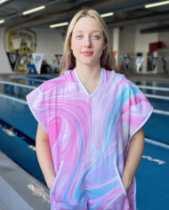 Trevo Unisex Havlu Panço Yüzücü Yarış Antrenman Havuz ve Deniz İçin Kapüşonlu Bornoz