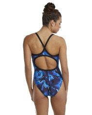 TYR Kadın Diamondfit Antrenman Mayosu Waveform Mavi