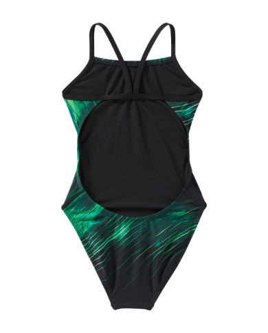 TYR Kız Çocuk Cutoutfit Antrenman Mayosu Cyclod Yeşil