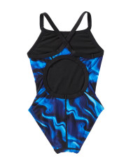 TYR Kız Çocuk Diamondfit Antrenman Mayosu Waveform Mavi