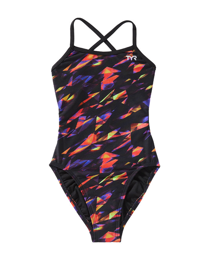 TYR Kız Çocuk Trinity Fit Antrenman Mayosu Renkli