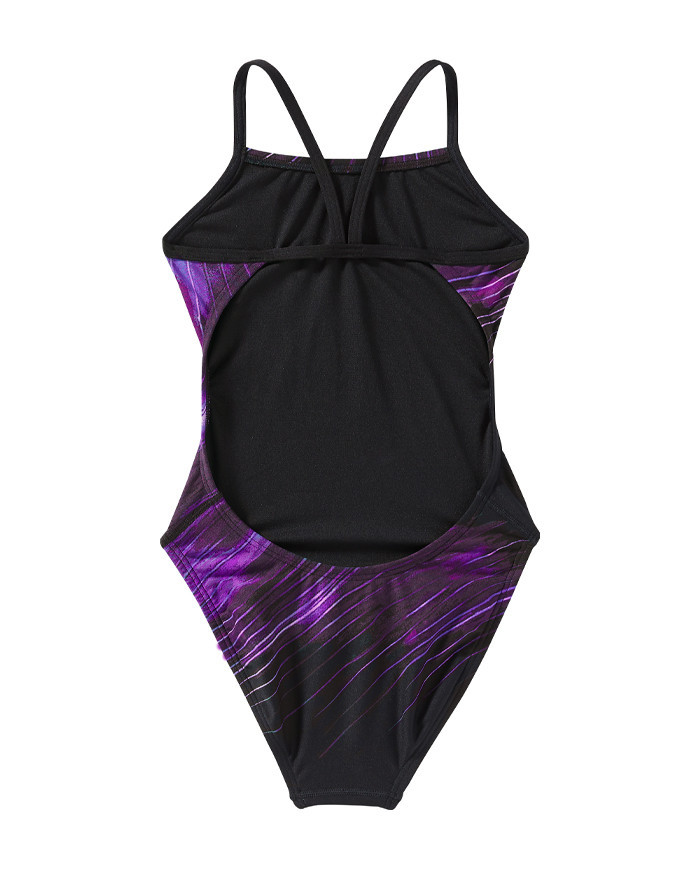 TYR Kız Çocuk Cutoutfit Antrenman Mayosu Cyclod Mor