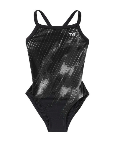 TYR Kız Çocuk Diamondfit Antrenman Mayosu Cyclod Titanyum