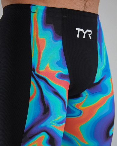 TYR Erkek Yarış Mayosu Shockwave Jammer Kızıl Kırmızı Turkuaz Mavi
