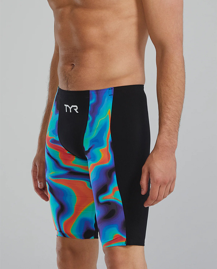 TYR Erkek Yarış Mayosu Shockwave Jammer Kızıl Kırmızı Turkuaz Mavi