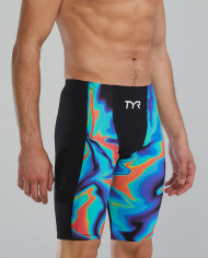 TYR Erkek Yarış Mayosu Shockwave Jammer Kızıl Kırmızı Turkuaz Mavi