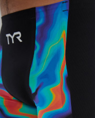 TYR Erkek Yarış Mayosu Shockwave Jammer Kızıl Kırmızı Turkuaz Mavi