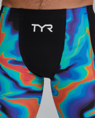 TYR Erkek Yarış Mayosu Shockwave Jammer Kızıl Kırmızı Turkuaz Mavi