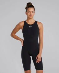 TYR Kadın Performans Mayosu Phantom Açık Sırt Oniks Siyahı