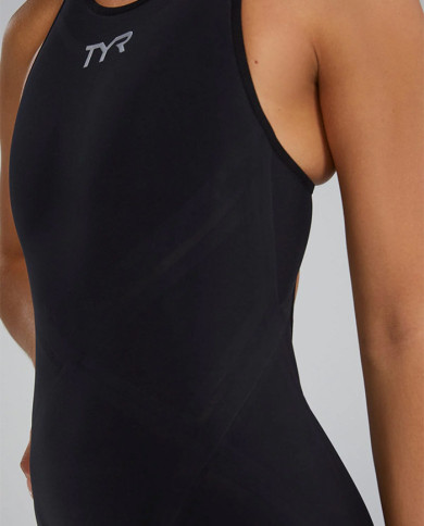 TYR Kadın Performans Mayosu Phantom Açık Sırt Oniks Siyahı