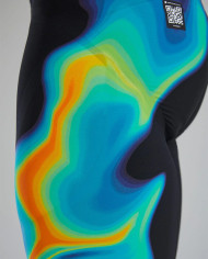 TYR Erkek Yarış Mayosu Venzo Düşük Bel Jammer Kızıl Turuncu Yeşil