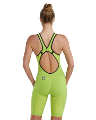 TYR Kadın Open Back Yarış Mayosu Venzo Fl Yellow