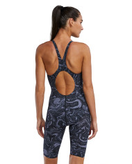 TYR Kadın Open Back Yarış Mayosu Thresher Titanium