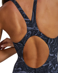 TYR Kadın Open Back Yarış Mayosu Thresher Titanium