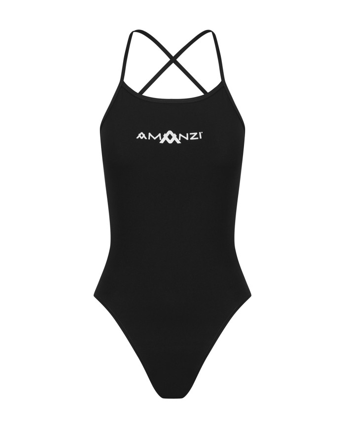 Amanzi Kız Çocuk Antrenman Mayosu Bağlamalı Sırt Tek Parça Jet