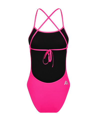 Amanzi Kız Çocuk Antrenman Mayosu Bağlamalı Sırt Tek Parça Pixie