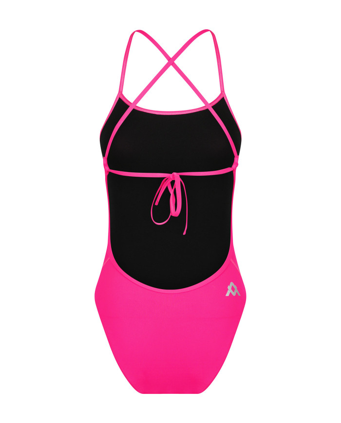 Amanzi Kız Çocuk Antrenman Mayosu Bağlamalı Sırt Tek Parça Pixie