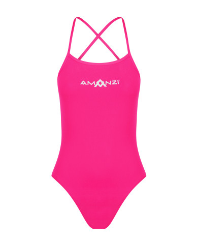 Amanzi Kız Çocuk Antrenman Mayosu Bağlamalı Sırt Tek Parça Pixie