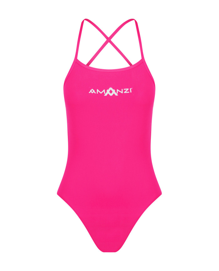 Amanzi Kız Çocuk Antrenman Mayosu Bağlamalı Sırt Tek Parça Pixie