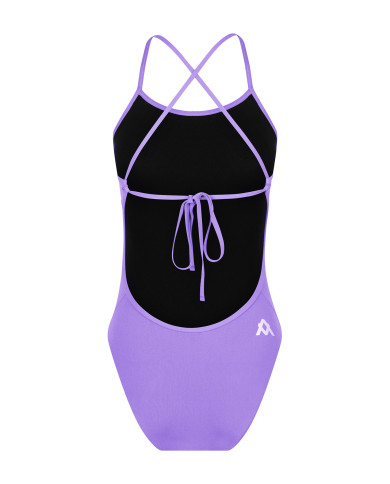 Amanzi Kız Çocuk Antrenman Mayosu Bağlamalı Sırt Tek Parça Iris