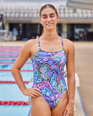 Amanzi Kadın Antrenman Mayosu Proback Tek Parça Luminaria