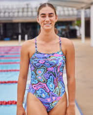 Amanzi Kadın Antrenman Mayosu Proback Tek Parça Luminaria