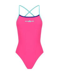 Amanzi Kadın Antrenman Mayosu Bağlamalı Sırt Tek Parça Rose Water