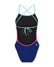 Amanzi Kadın Antrenman Mayosu Bağlamalı Sırt Tek Parça Rose Water