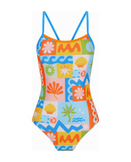 Amanzi Kız Çocuk Antrenman Mayosu Proback Tek Parça Vacay