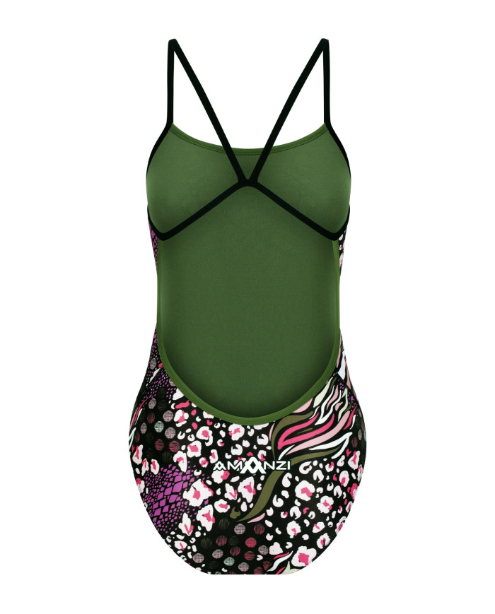 Amanzi Kız Çocuk Antrenman Mayosu Proback Tek Parça Savara