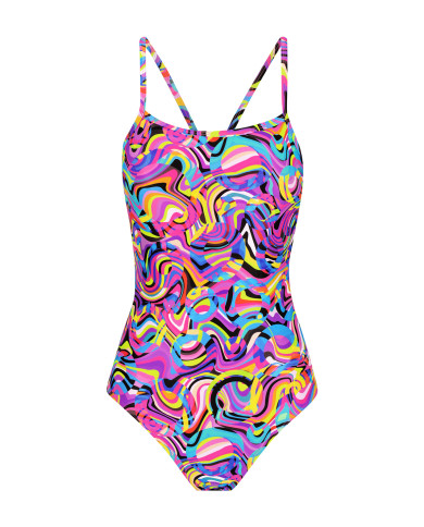 Amanzi Kız Çocuk Antrenman Mayosu Proback Tek Parça Spritz