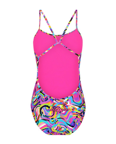 Amanzi Kız Çocuk Antrenman Mayosu Proback Tek Parça Spritz