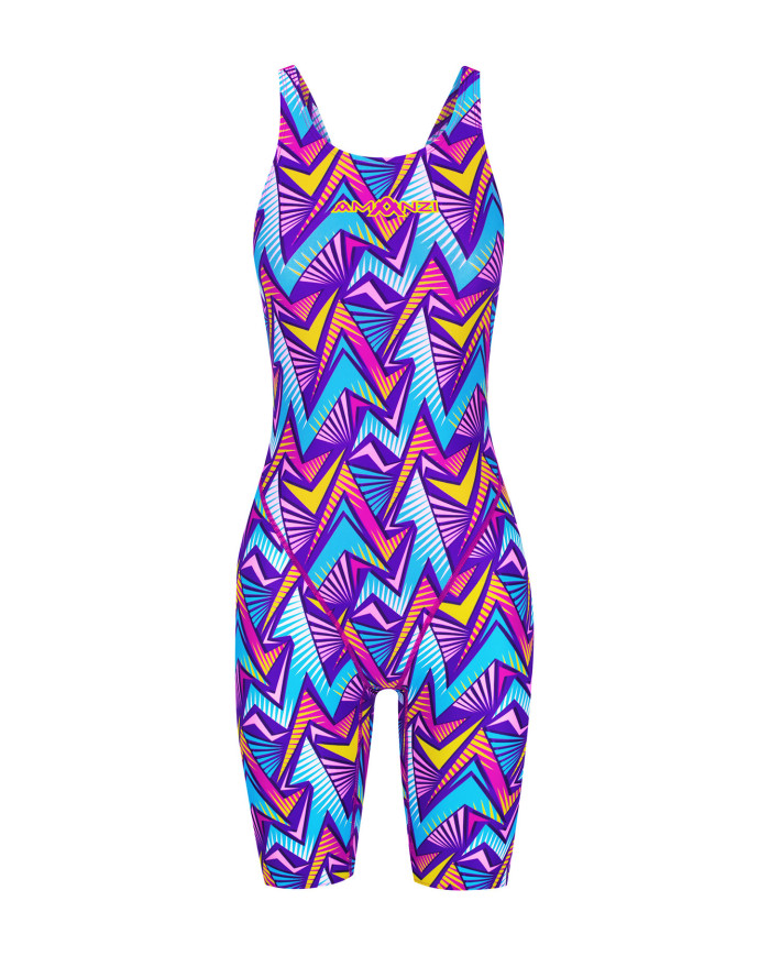 Amanzi Kız Çocuk Antrenman Mayosu Diz Boyu Active Stryka