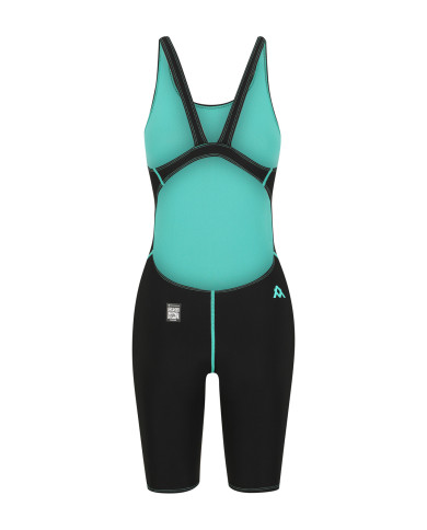 Amanzi Kız Çocuk Yarış Mayosu Acceler8 RIZE Diz Boyu Jet Spearmint