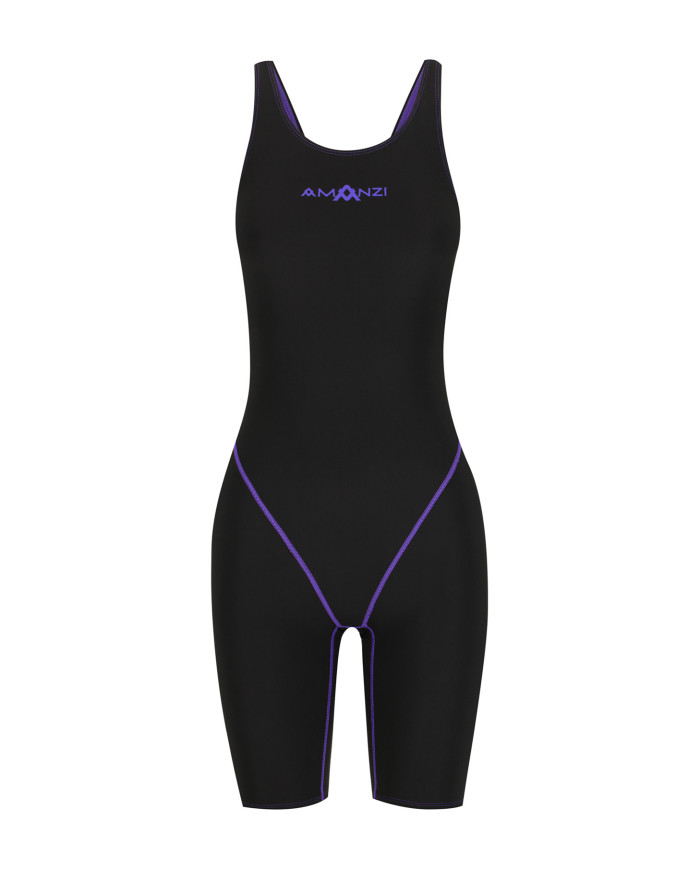 Amanzi Kız Çocuk Yarış Mayosu Acceler8 RIZE Diz Boyu Jet Jewel