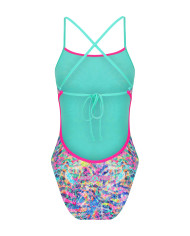 Amanzi Kız Çocuk Antrenman Mayosu Bağlamalı Sırt Tek Parça Tigress