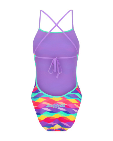 Amanzi Kız Çocuk Antrenman Mayosu Bağlamalı Sırt Tek Parça Marella