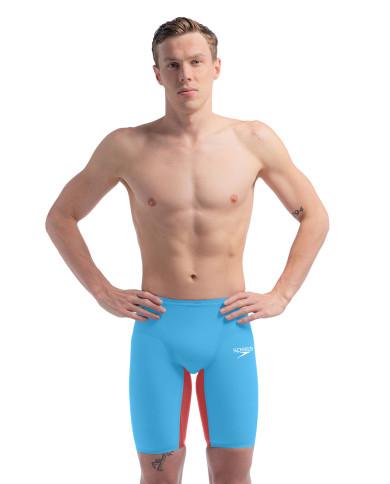 Speedo Fastskin LZR Pure Valor 2.0 Jammer Erkek Yarış Mayosu Mavi Kırmızı
