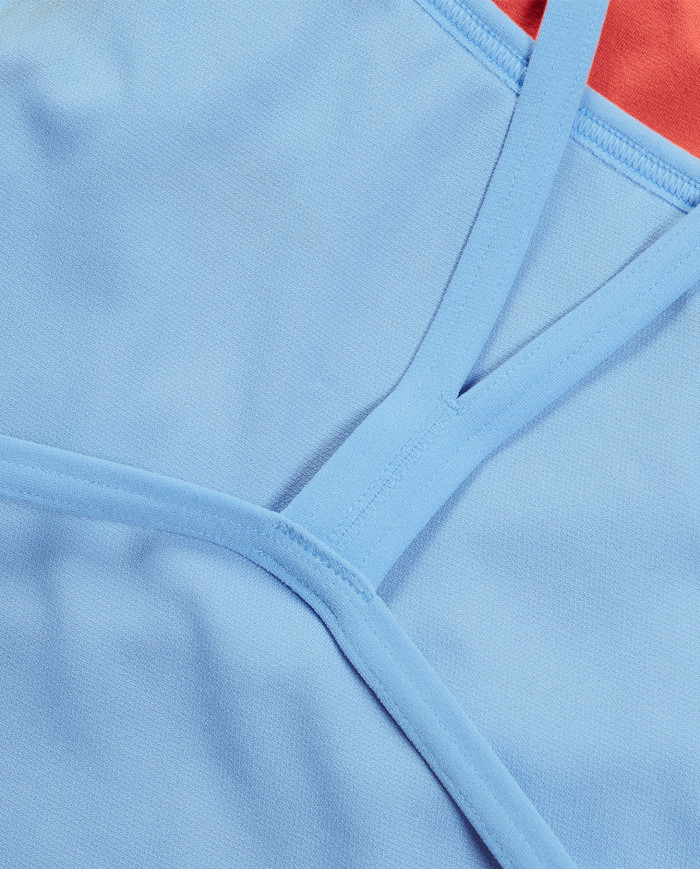 Speedo Solid Tieback Kadın Antrenman Mayosu Açık Kırmızı