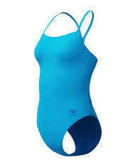 Speedo FL Solid V Back 2.0 Kadın Antrenman Mayosu Mavi