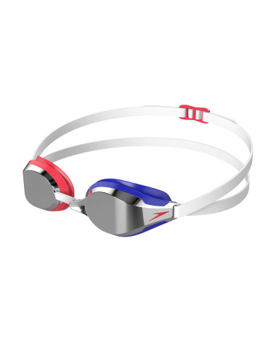 Speedo Fastskin Speedsocket 2 Mirror Aynalı Yüzücü Gözlüğü Mavi Kırmızı