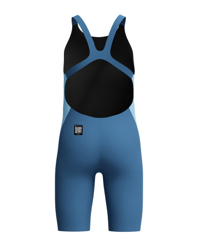 Speedo Fastskin Junior Endurance Plus Max Openback Kneeskin Kız Çocuk Yarış Mayosu Mavi
