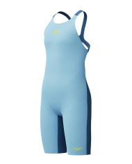 Speedo Fastskin Junior Endurance Plus Max Openback Kneeskin Kız Çocuk Yarış Mayosu Mavi