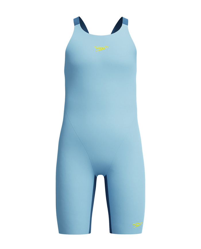 Speedo Fastskin Junior Endurance Plus Max Openback Kneeskin Kız Çocuk Yarış Mayosu Mavi