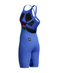 Speedo Fastskin LZR Pure Valor 2.0 Openback Kneeskin Kadın Yarış Mayosu Koyu Mavi