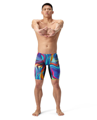 Speedo Fastskin LZR Pure Valor 2.0 Jammer Erkek Yarış Mayosu Siyah Çok Renkli