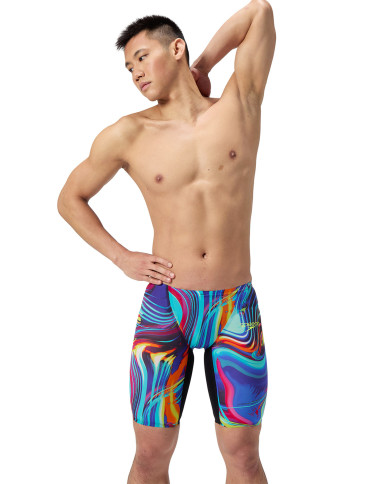 Speedo Fastskin LZR Pure Valor 2.0 Jammer Erkek Yarış Mayosu Siyah Çok Renkli