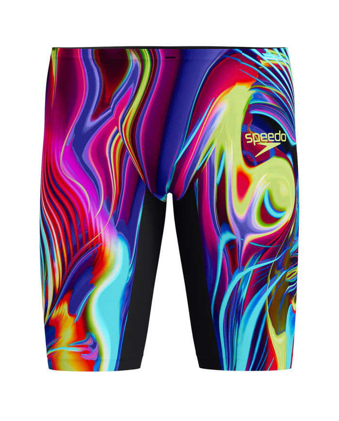 Speedo Fastskin LZR Pure Valor 2.0 Jammer Erkek Yarış Mayosu Siyah Çok Renkli