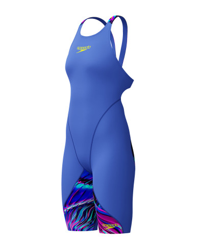Speedo Fastskin Junior Ignite Kneeskin Kız Çocuk Yarış Mayosu Mavi
