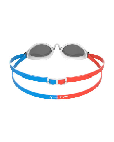 Speedo Fastskin Speedsocket 2 Mirror Aynalı Yüzücü Gözlüğü Kırmızı Mavi